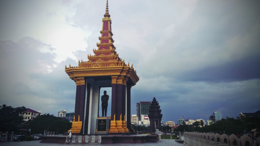 Monumento a la Independencia de Camboya, Phnom Penh, Camboya, Octubre 2015