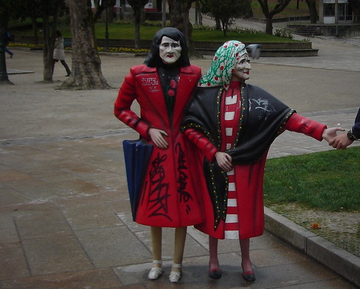 Las Dos Marías, Parque de la Alameda, Santiago de Compostela, Galicia, España, 2008