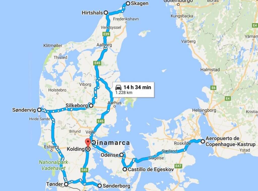 Ruta por Dinamarca en coche 8 días, rominitaviajera.com